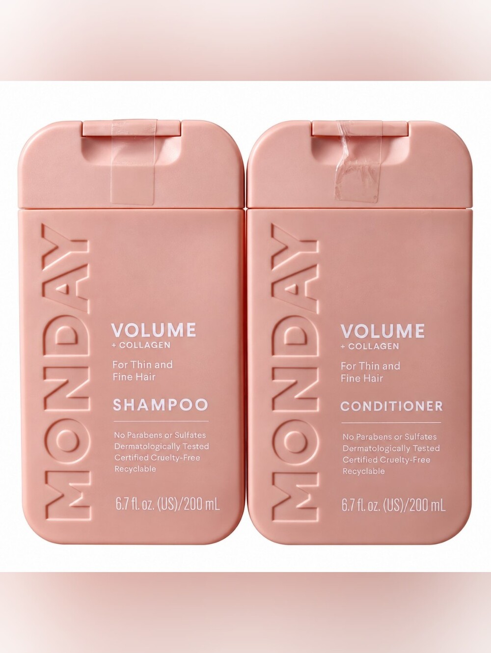 MONDAY Shampoo & Conditioner For Thin and Fine Hair Volume + Collagen